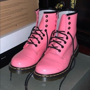 Coral Doc Martens!!